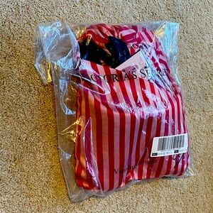 Victoria Secret pink striped brand new slippers